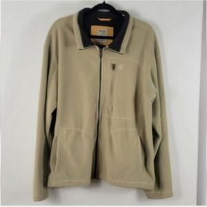 TIMBERLAND Polartec Waterproof Tan Fleece Jacket Size XL